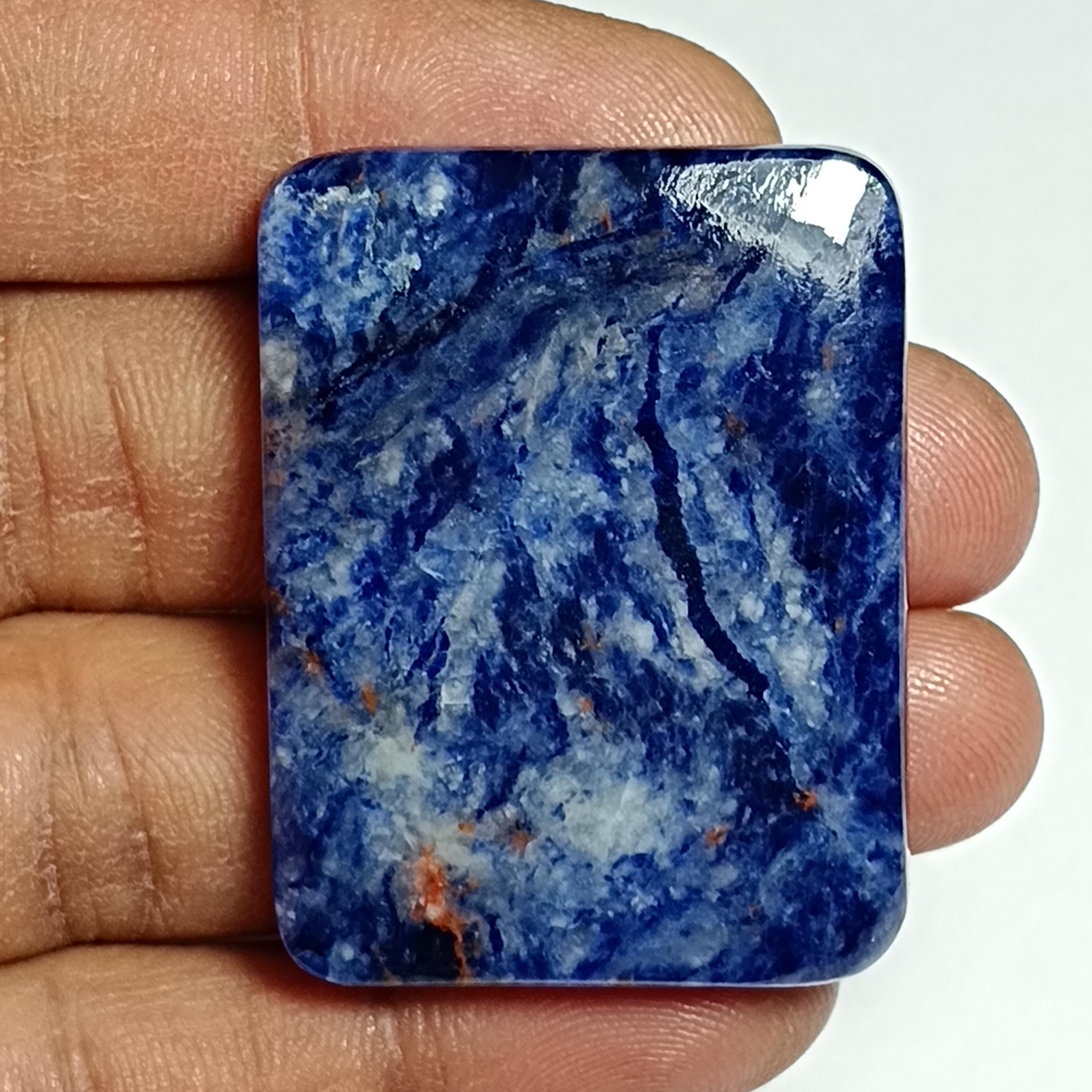 Sodalite Cabochon, Loose Gemstone, 86cts (42x31 Mm)