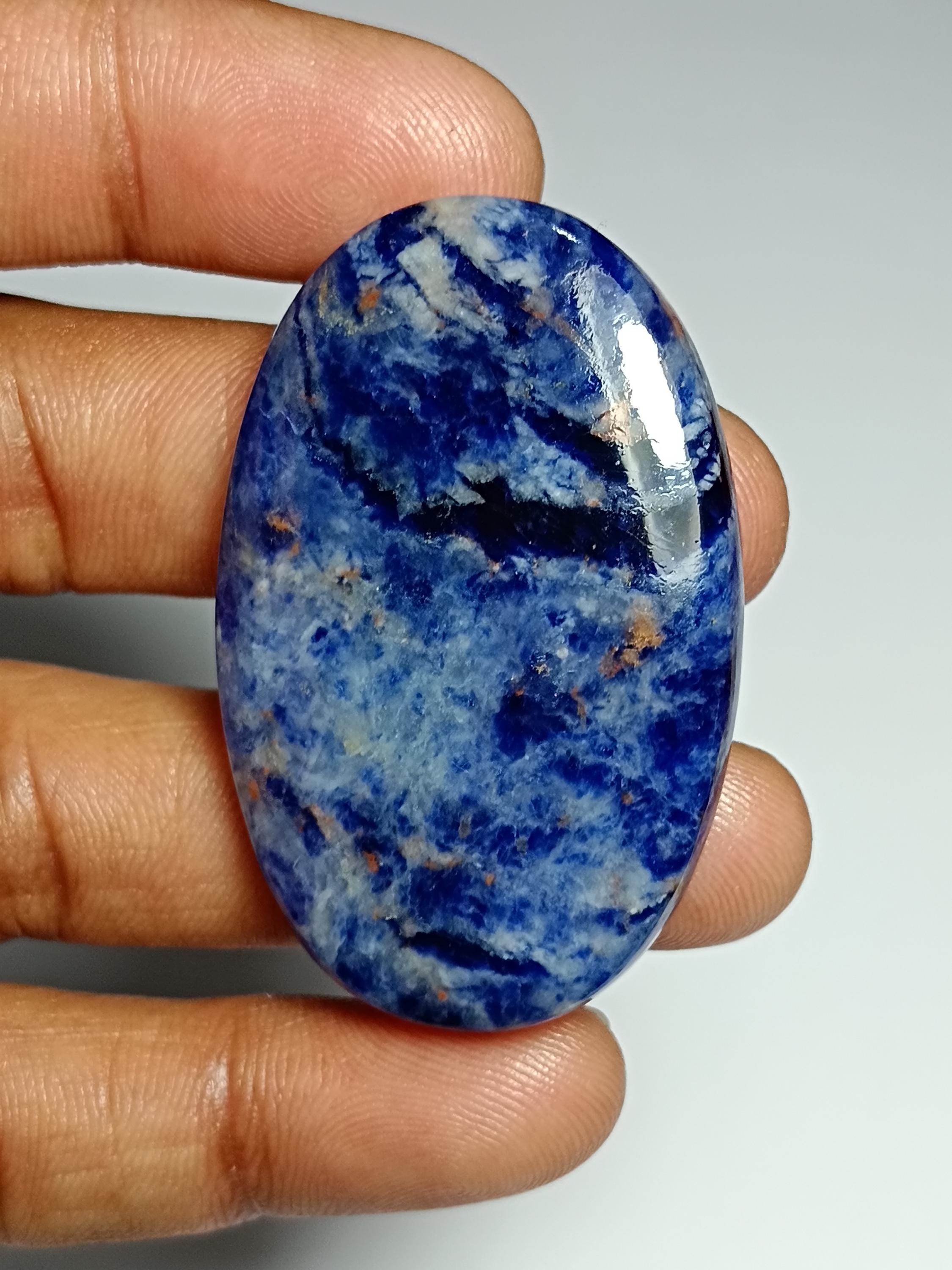 Sodalite Cabochon, Loose Gemstone, 89cts (48x31 Mm)