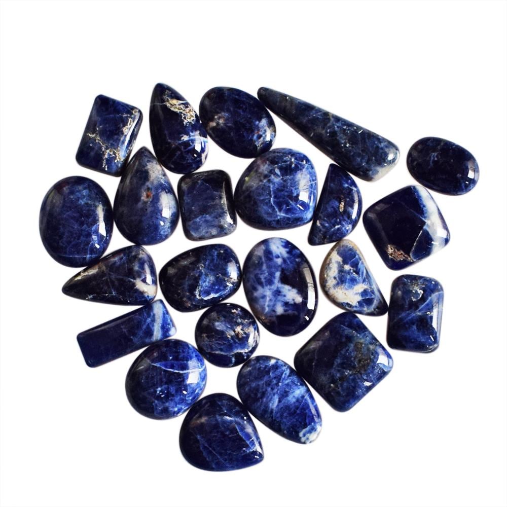 Natural Sodalite Cabochon Wholesale Lot, Blue Mix Shape Loose Gemstone For Jewelry Making