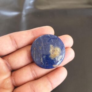 Round Sodalite Cabochon: 67.5 Carat Gemstone (36x6 MM) Round Sodalite Cabochon: 67.5 Carat Gemstone (36x6 MM)