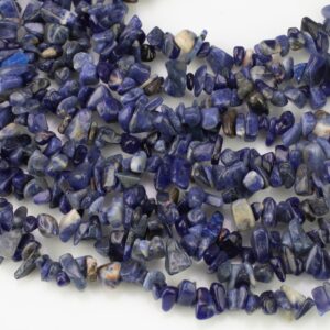 30"-32" Natural Sodalite Chips Beads 6mm - 8mm - 32 inch Strand Gemstone Beads