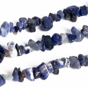 4-10mm Sodalite Beads Pebble Chips Grade Aaa Genuine Natural Gemstone Beads 15.5" Bulk Lot Options (108400)