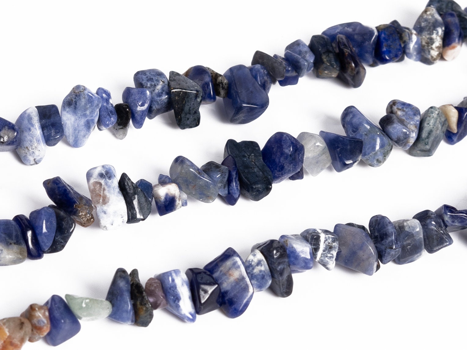 4-10mm Sodalite Beads Pebble Chips Grade Aaa Genuine Natural Gemstone Beads 15.5" Bulk Lot Options (108400)