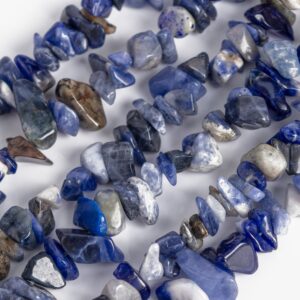 Genuine Natural Sodalite Loose Beads Grade Aaa Pebble Chips Shape 4-10mm