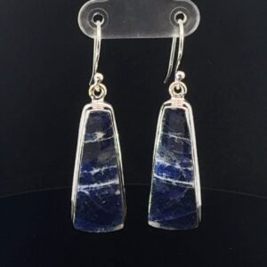 Sterling Silver Sodalite Earrings Sterling Silver Sodalite Earrings
