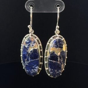Sterling Silver Sodalite Earrings