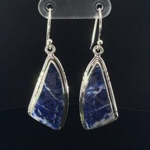 Sterling Silver Sodalite Earrings