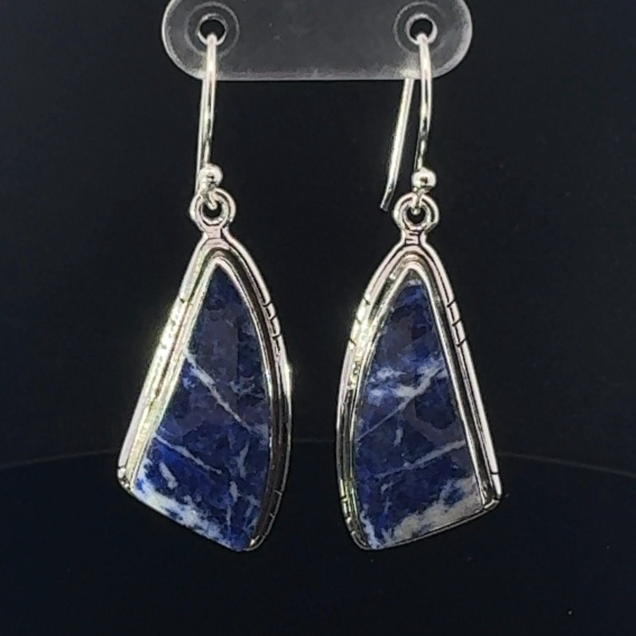 Sterling Silver Sodalite Earrings