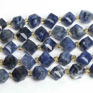 8MM Dark Blue Sodalite Beads Grade AAA Genuine Natural Gemstone Faceted Cube Loose Beads 15"/7.5" Bulk Lot Options 8MM Dark Blue Sodalite Beads Grade AAA Genuine Natural Gemstone Faceted Cube Loose Beads 15"/7.5" Bulk Lot Options