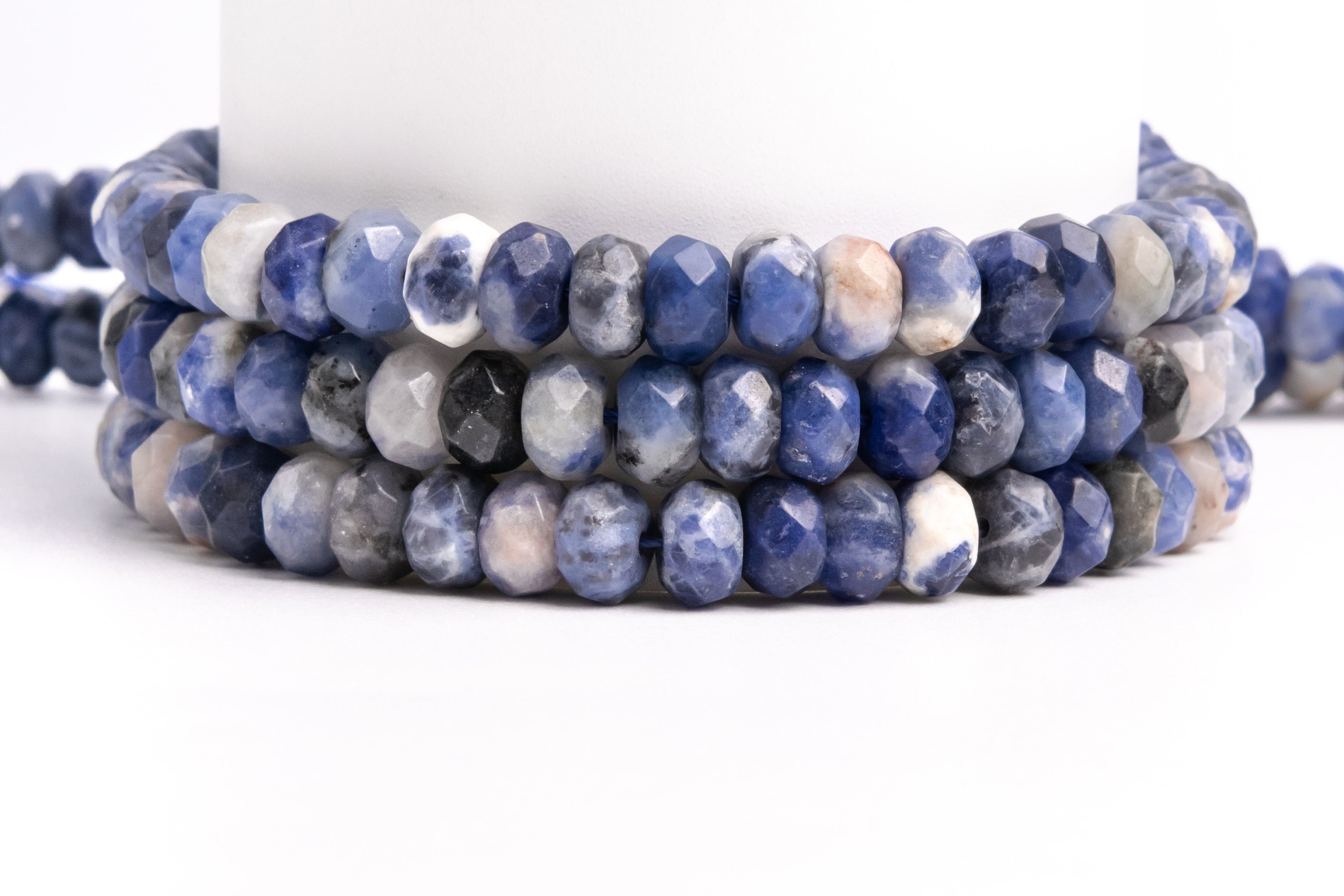 Natural Blue Sodalite Gemstone Grade Aaa Faceted Rondelle 6x4mm 8x5mm Loose Beads Natural Blue Sodalite Gemstone Grade Aaa Faceted Rondelle 6x4mm 8x5mm Loose Beads