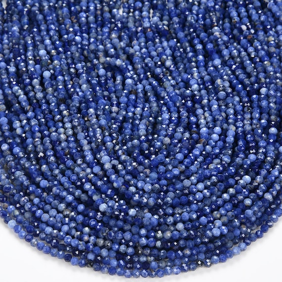 Natural Sodalite Gemstone Grade Aaa Micro Faceted Round 2mm 3mm Loose Beads 15 Inch Full Strand Bulk Lot 1,2,6,12 And 50 (p48) Natural Sodalite Gemstone Grade Aaa Micro Faceted Round 2mm 3mm Loose Beads 15 Inch Full Strand Bulk Lot 1,2,6,12 And 50 (p48)