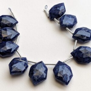 12x18mm Sodalite Faceted Fancy Hexagon Beads, Natural Sodalite Long Hexagon Beads, Sodalite For Necklace (5 Pcs To 10 Pcs Options) - Pksg130 12x18mm Sodalite Faceted Fancy Hexagon Beads, Natural Sodalite Long Hexagon Beads, Sodalite For Necklace (5 Pcs To 10 Pcs Options) - Pksg130