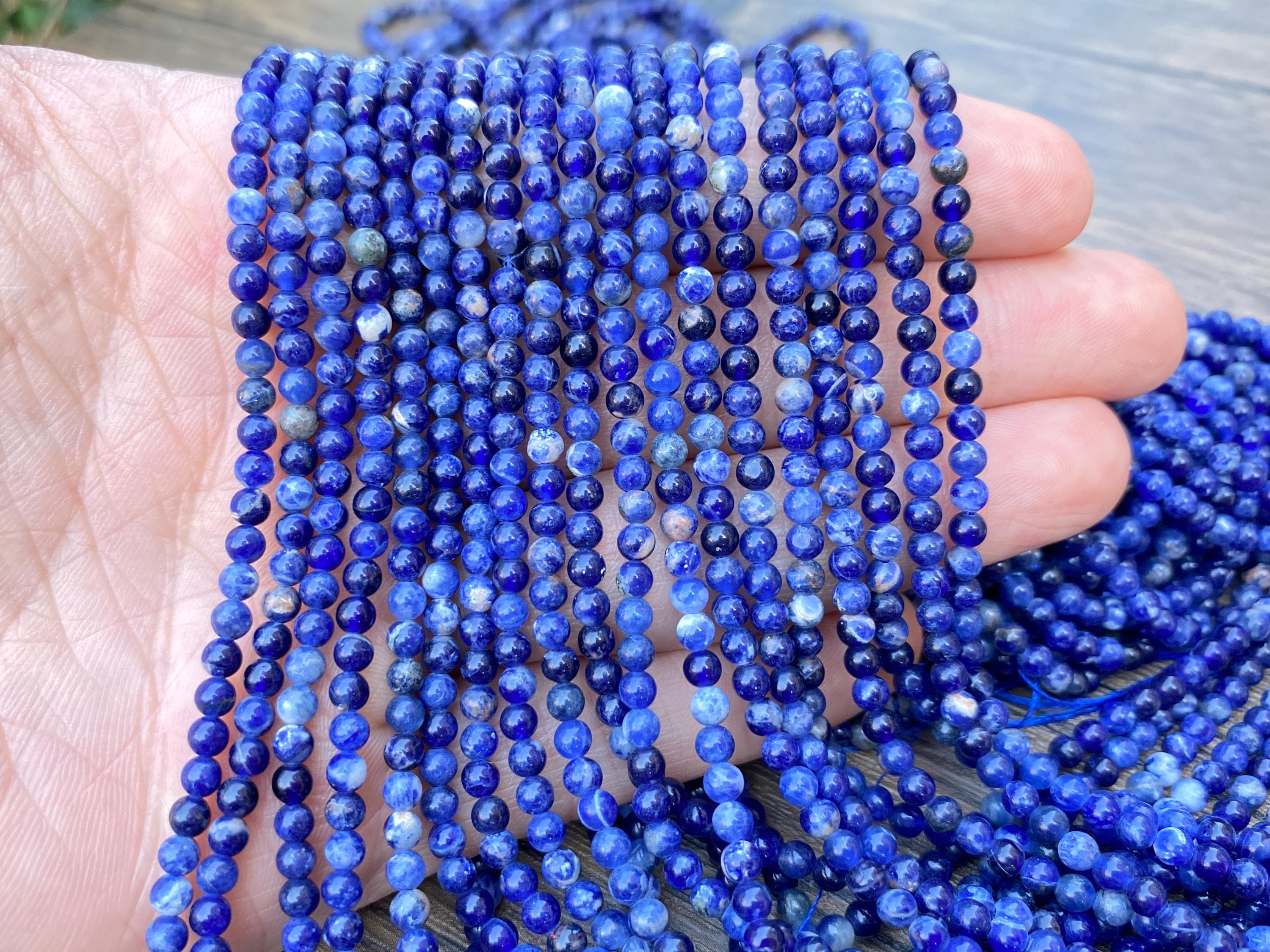 2mm/3mm/4mm Natural Sodalite Gemstone Round Beads,loose Beads Necklace,crystal Beads,smooth Round Beads,for Jewelry Making. 2mm/3mm/4mm Natural Sodalite Gemstone Round Beads,loose Beads Necklace,crystal Beads,smooth Round Beads,for Jewelry Making.