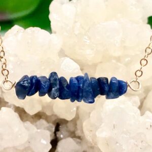 Sodalite Bar Necklace - Heart & Throat Chakra Stone - Raw Crystals - Blue Crystal Jewelry - Reiki Necklace - Chakra Jewelry Sodalite Bar Necklace - Heart & Throat Chakra Stone - Raw Crystals - Blue Crystal Jewelry - Reiki Necklace - Chakra Jewelry