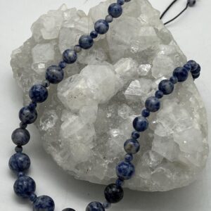 Sodalite Beaded Necklace-18-20" Adjustable Sodalite Beaded Necklace-18-20" Adjustable