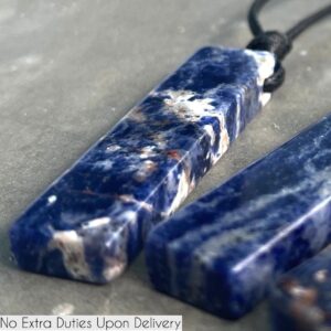 Sodalite Necklace, Blue Crystal Jewelry, Sagittarius, Aquarius, and Virgo Stone Necklace, Birthday Gift for Friend Sodalite Necklace, Blue Crystal Jewelry, Sagittarius, Aquarius, and Virgo Stone Necklace, Birthday Gift for Friend