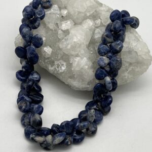 Chunky Teardrop Sodalite Beaded Necklace Chunky Teardrop Sodalite Beaded Necklace