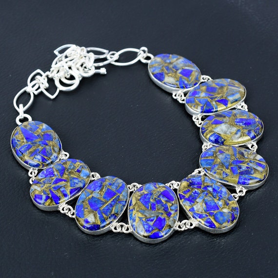 Copper Sodalite 925 Sterling Silver Necklace - Adjustable Gemstone Jewelry