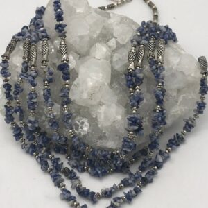 Five-strand Sodalite Beaded Necklace Five-strand Sodalite Beaded Necklace
