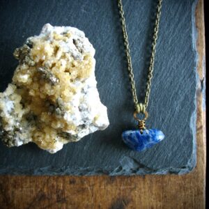 Sodalite Gemstone Necklace Jewelry Handmade In Usa Sodalite Gemstone Necklace Jewelry Handmade In Usa
