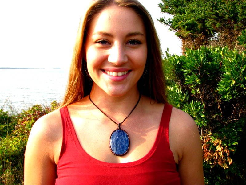Sodalite Gemstone Necklace, Macrame Necklace, Gift Ideas For The Sagittarius, Sagittarius Birthstone Gift, Mothers Day Gift Ideas