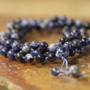Sodalite mala necklace • Intuitive spirit jewelry • 4mm • 6mm • 8mm • 10mm • 108+1 • Inner compass mala • Calm the mind necklace • AG4751 Sodalite mala necklace • Intuitive spirit jewelry • 4mm • 6mm • 8mm • 10mm • 108+1 • Inner compass mala • Calm the mind necklace • AG4751
