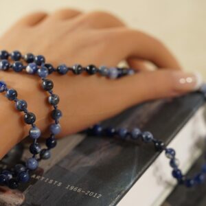 Sodalite mala necklace • Intuitive spirit jewelry • 4mm • 6mm • 8mm • 10mm • 108+1 • Inner compass mala • Calm the mind necklace • AG5065 Sodalite mala necklace • Intuitive spirit jewelry • 4mm • 6mm • 8mm • 10mm • 108+1 • Inner compass mala • Calm the mind necklace • AG5065