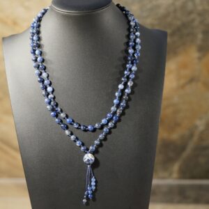 Sodalite mala necklace • Intuitive spirit jewelry • 4mm • 6mm • 8mm • 10mm • 108+1 • Inner compass mala • Calm the mind necklace • AG4782 Sodalite mala necklace • Intuitive spirit jewelry • 4mm • 6mm • 8mm • 10mm • 108+1 • Inner compass mala • Calm the mind necklace • AG4782
