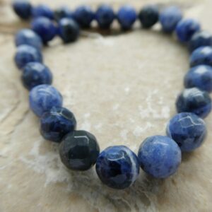 Sodalite Round Faceted 6mm Beads- 4in Strand Gemstone-necklace Jewelry Making-natural Craft Beads Sodalite Round Faceted 6mm Beads- 4in Strand Gemstone-necklace Jewelry Making-natural Craft Beads