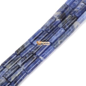 13mm Blue Sodalite Cylinder tube loose gemstone beads 15" 13mm Blue Sodalite Cylinder tube loose gemstone beads 15"