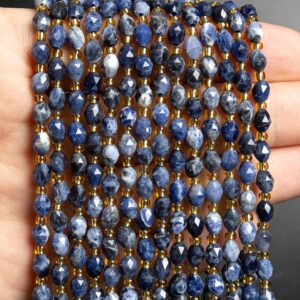6mm Blue Sodalite Beads Grade Aa Gemstone Drum Barrel Rice Bead Loose Beads 15"/7.5" Bulk Lot Options 6mm Blue Sodalite Beads Grade Aa Gemstone Drum Barrel Rice Bead Loose Beads 15"/7.5" Bulk Lot Options