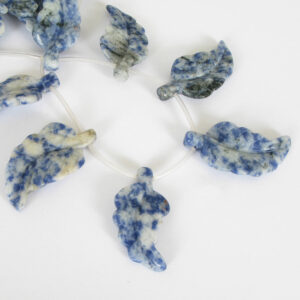 Sodalite Beads, 32mm Sodalite Leaf Beads, Carved Leaf Beads, Full Strand, Blue Sodalite, Genuine Gemstone Beads, Sod205 Sodalite Beads, 32mm Sodalite Leaf Beads, Carved Leaf Beads, Full Strand, Blue Sodalite, Genuine Gemstone Beads, Sod205