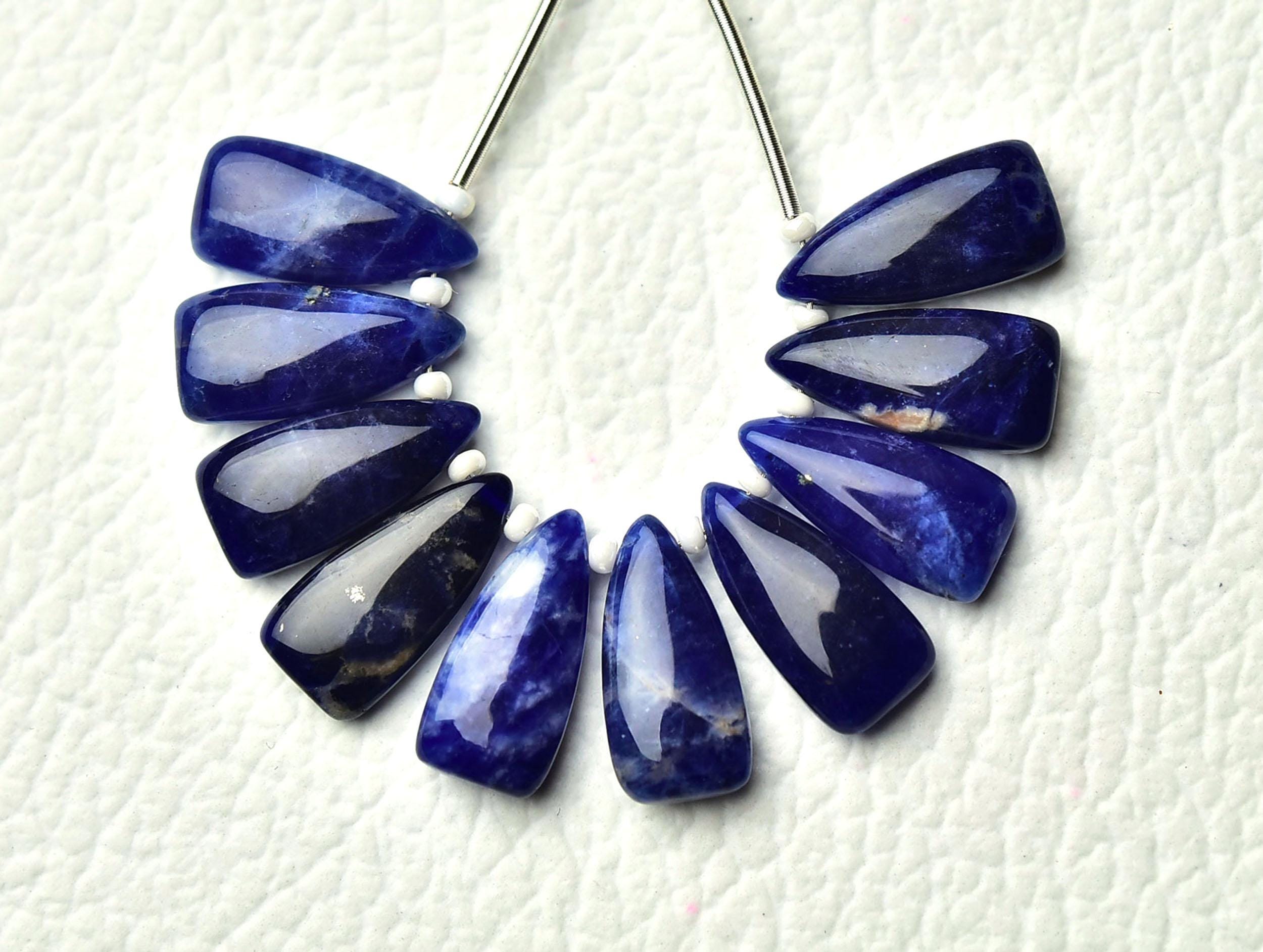 Natural Sodalite Fancy Beads Smooth Fancy Briolettes Gemstone Beads Sodalite Beads For Jewelry Making Gems Earring Beads Stone 7x15mm No4846 Natural Sodalite Fancy Beads Smooth Fancy Briolettes Gemstone Beads Sodalite Beads For Jewelry Making Gems Earring Beads Stone 7x15mm No4846