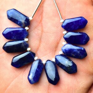 Natural Sodalite Fancy Beads Smooth Fancy Briolettes Gemstone Beads Sodalite Beads for Jewelry Making Gems Earring Beads Stone 7x15mm No4828 Natural Sodalite Fancy Beads Smooth Fancy Briolettes Gemstone Beads Sodalite Beads for Jewelry Making Gems Earring Beads Stone 7x15mm No4828