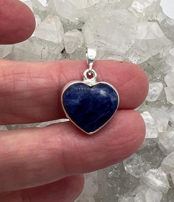 Petite Sodalite Heart Pendant Petite Sodalite Heart Pendant
