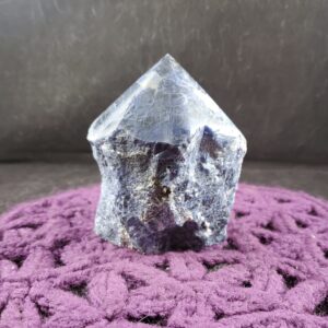 Sodalite Top Polished Crystal Point Stones Crystals Large Natural Dark Blue White Unique Display Self Standing Brazil