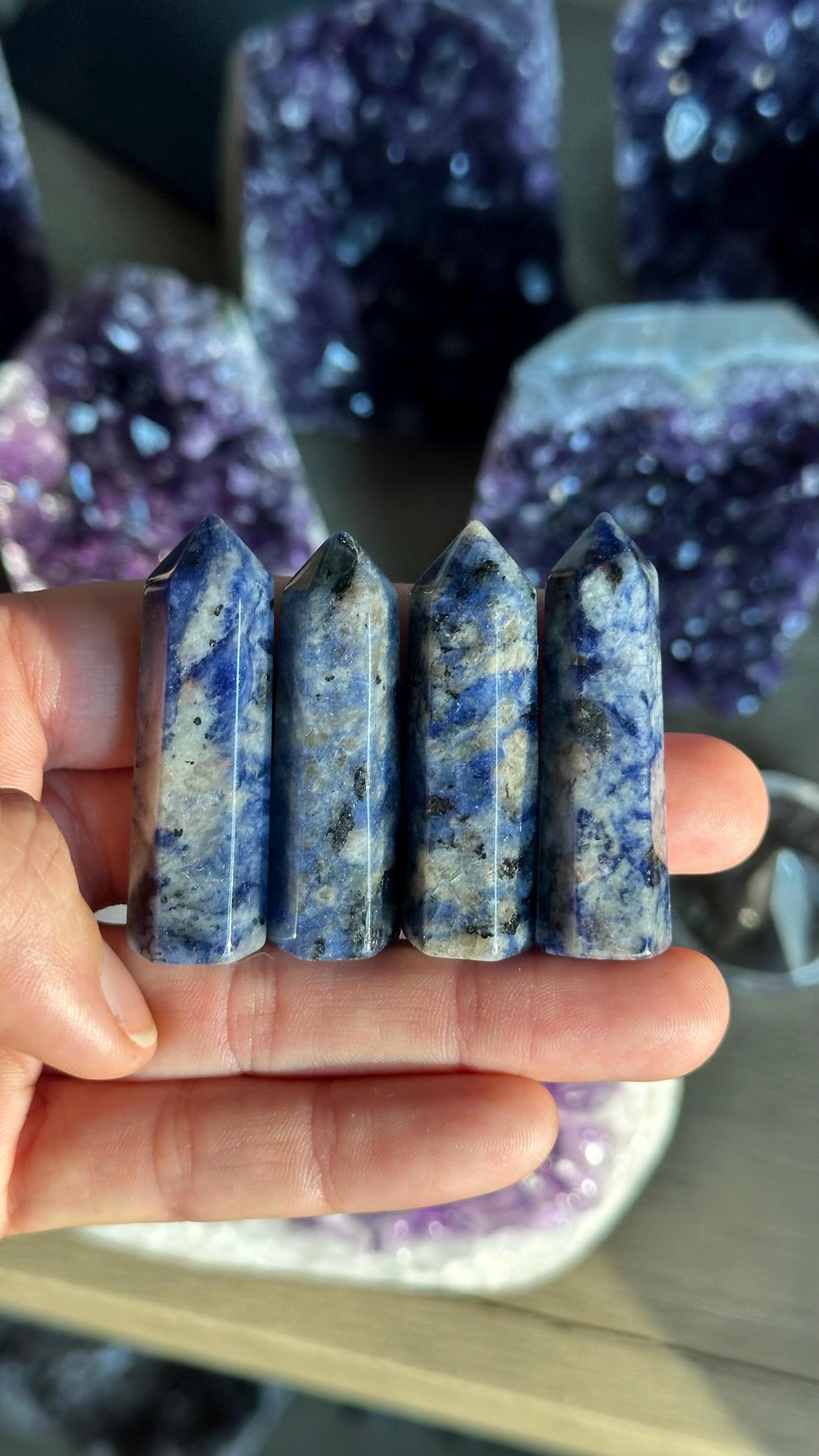 Sodalite Tower, Sodalite Generator, Truth, Clarity, Intuition Sodalite Tower, Sodalite Generator, Truth, Clarity, Intuition