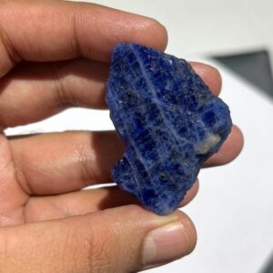Unpolished Natural Sodalite Rough Stone | Raw Blue Chunk 37g 45x32x24mm