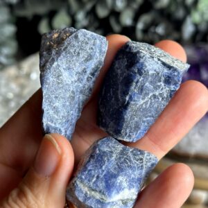 Raw Sodalite Chunk, Sodalite Rough, Truth, Clarity, Intuition