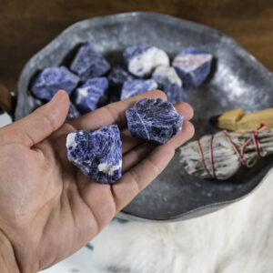 Sodalite Chunks - 1 Lb Bag - Raw Chunks Rough Stone - Blue Stones (ts-172)