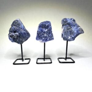 Raw Sodalite Crystals On Stand