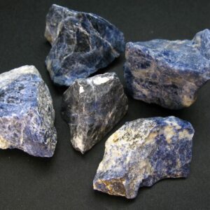 Lot Of 5 Natural Raw Sodalite Crystal From Canada