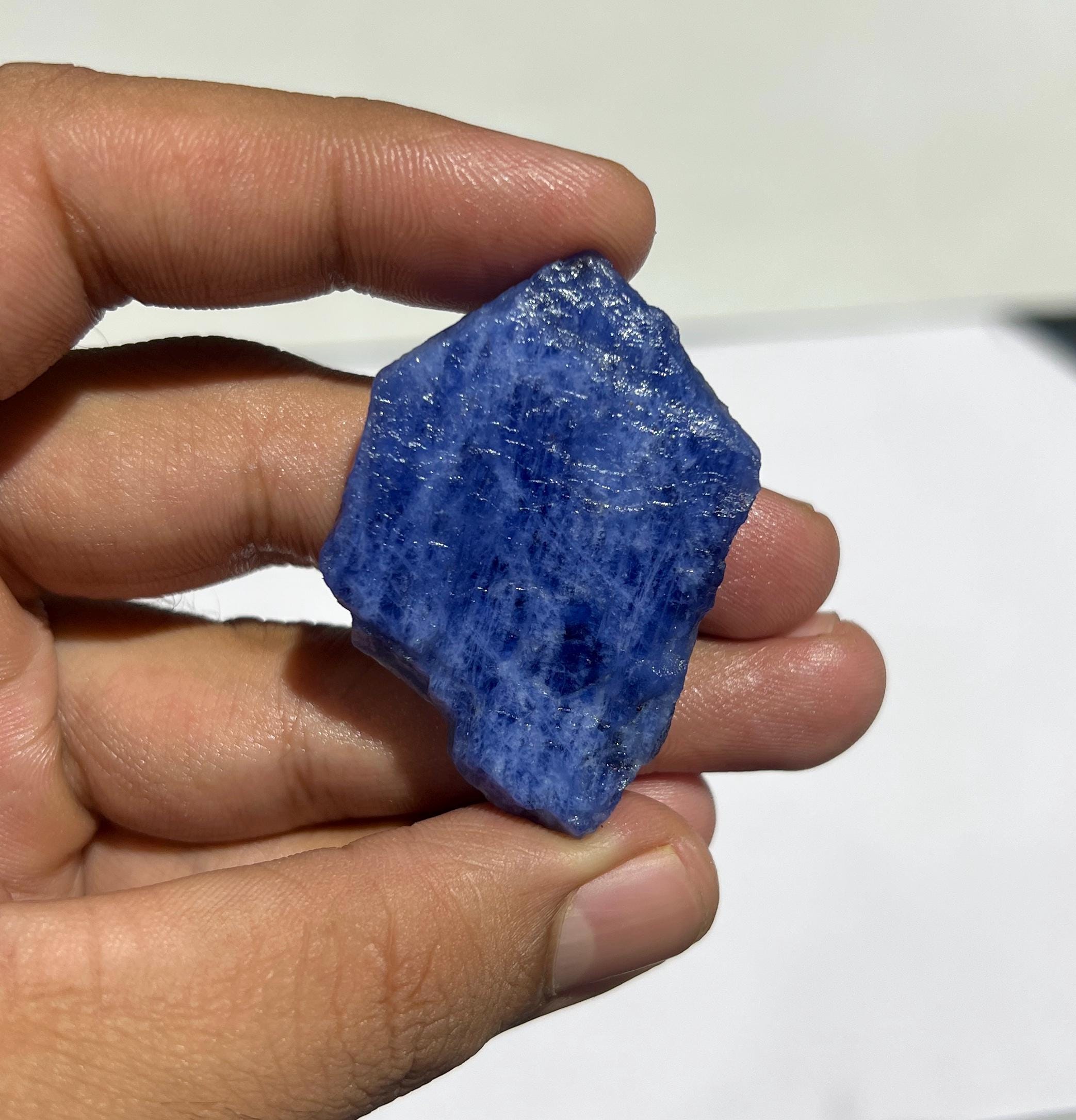 Natural Blue Sodalite Rough Stone | Raw Crystal 20g 48x32x11mm