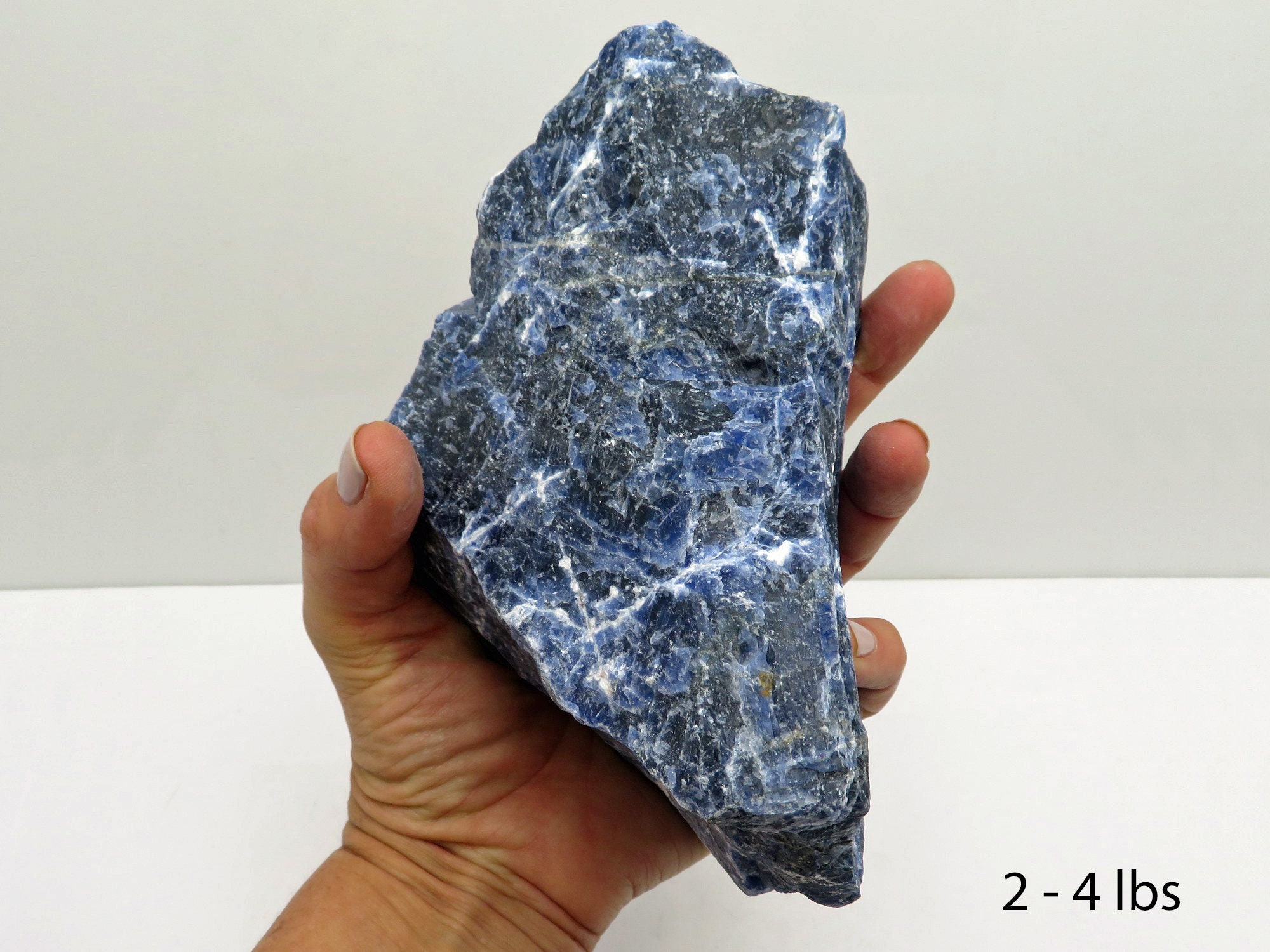 Natural Raw Sodalite Chunk - Blue Rock For Home Decor