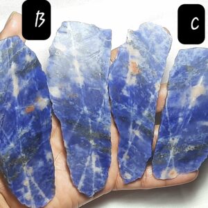 Natural Sodalite Unpolished Rough Gemstone,sodalite Slices,sodalite Specimen,sodalite Raw Materials,sodalite Healing Crystal Gemstone