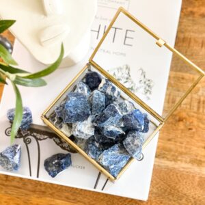 Rough Sodalite Chunks: Raw Blue Crystals (1-2 Inch)