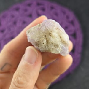 Rough Hackmanite Crystal Uv Reactive Stones Altar Stone Unique Richterite Sodalite Purple White Pakistan