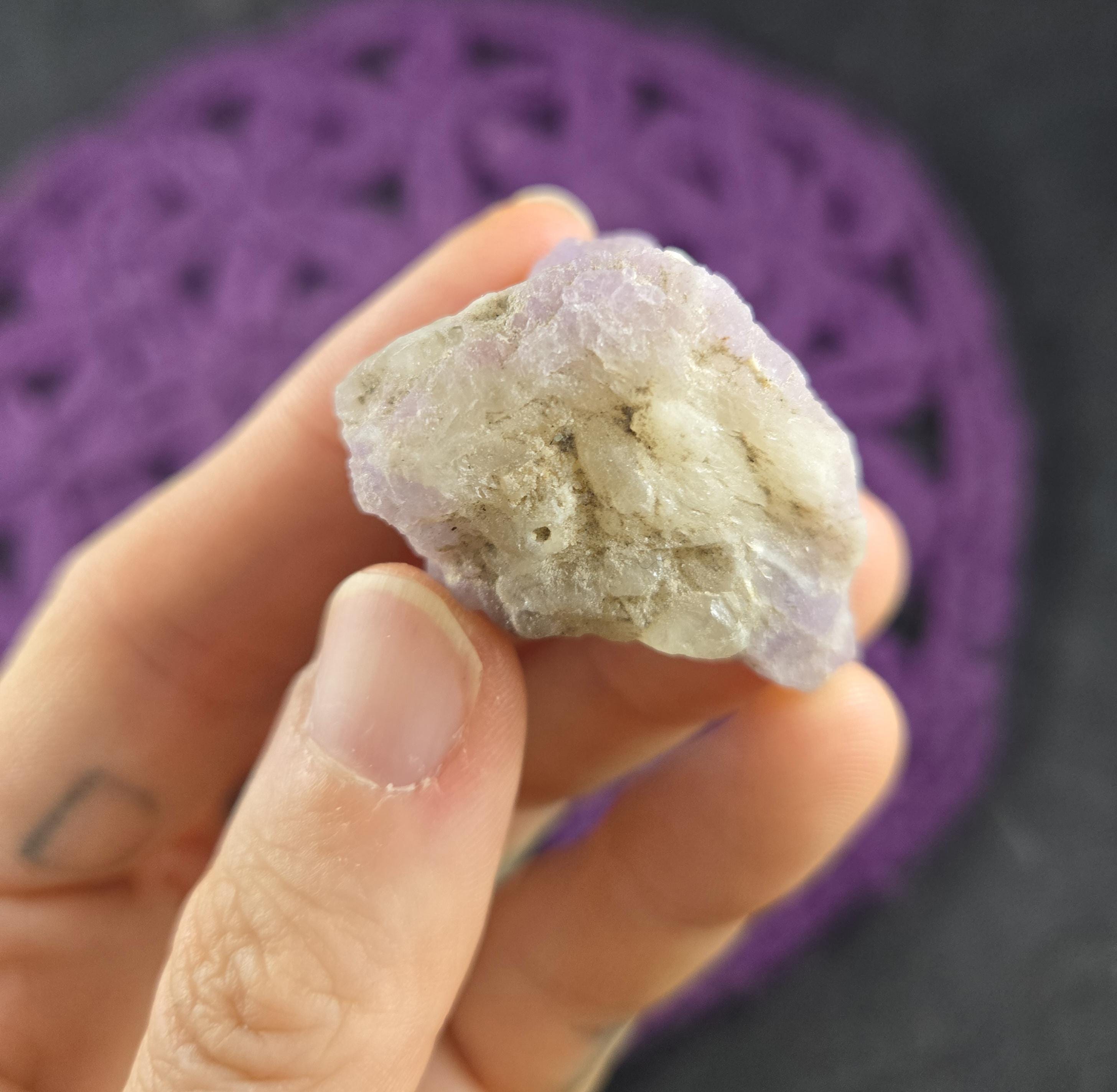 Rough Hackmanite Crystal Uv Reactive Stones Altar Stone Unique Richterite Sodalite Purple White Pakistan Rough Hackmanite Crystal Uv Reactive Stones Altar Stone Unique Richterite Sodalite Purple White Pakistan