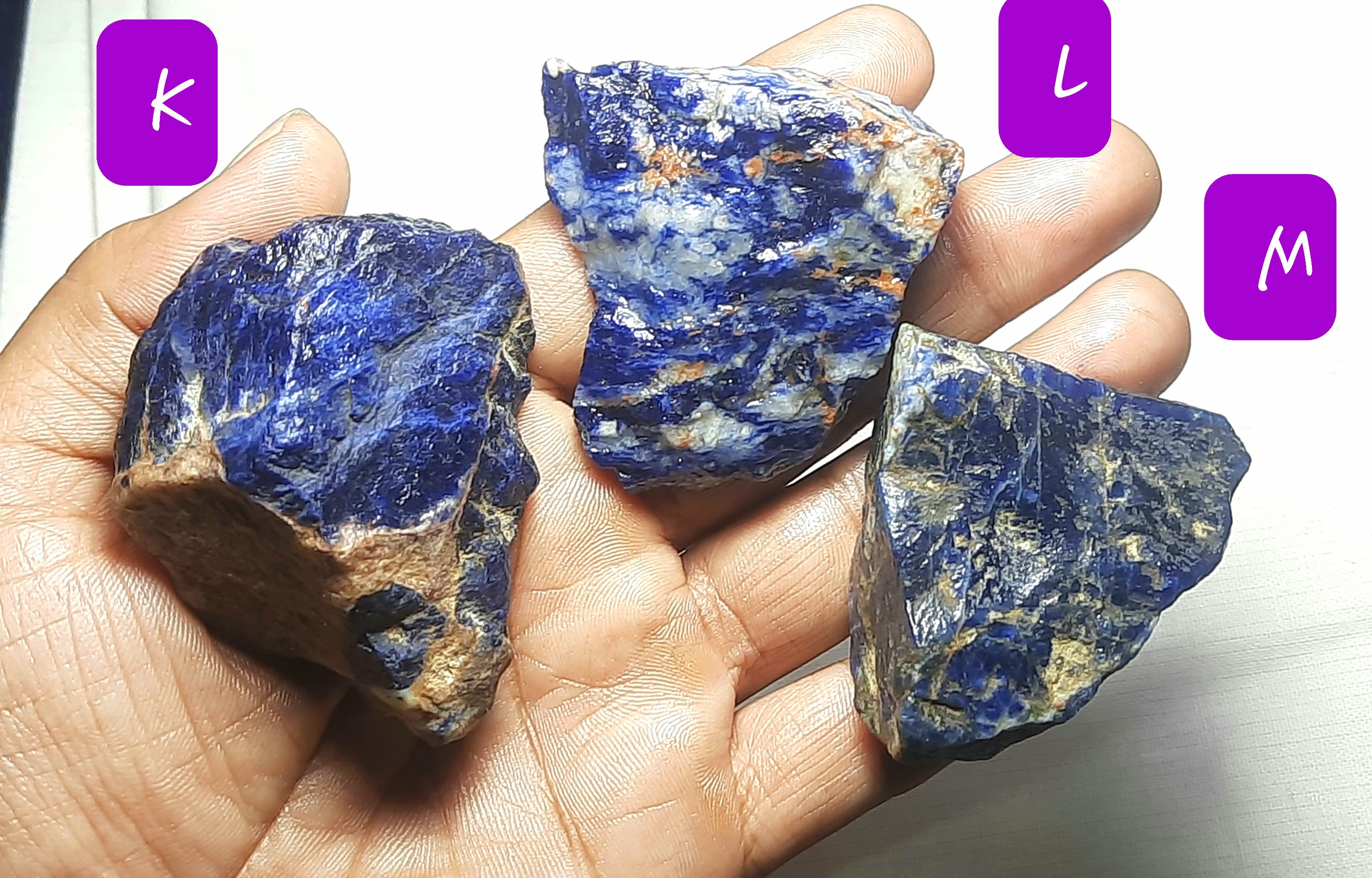 Raw Sodalite: Rough Healing Crystal Specimens Raw Sodalite: Rough Healing Crystal Specimens