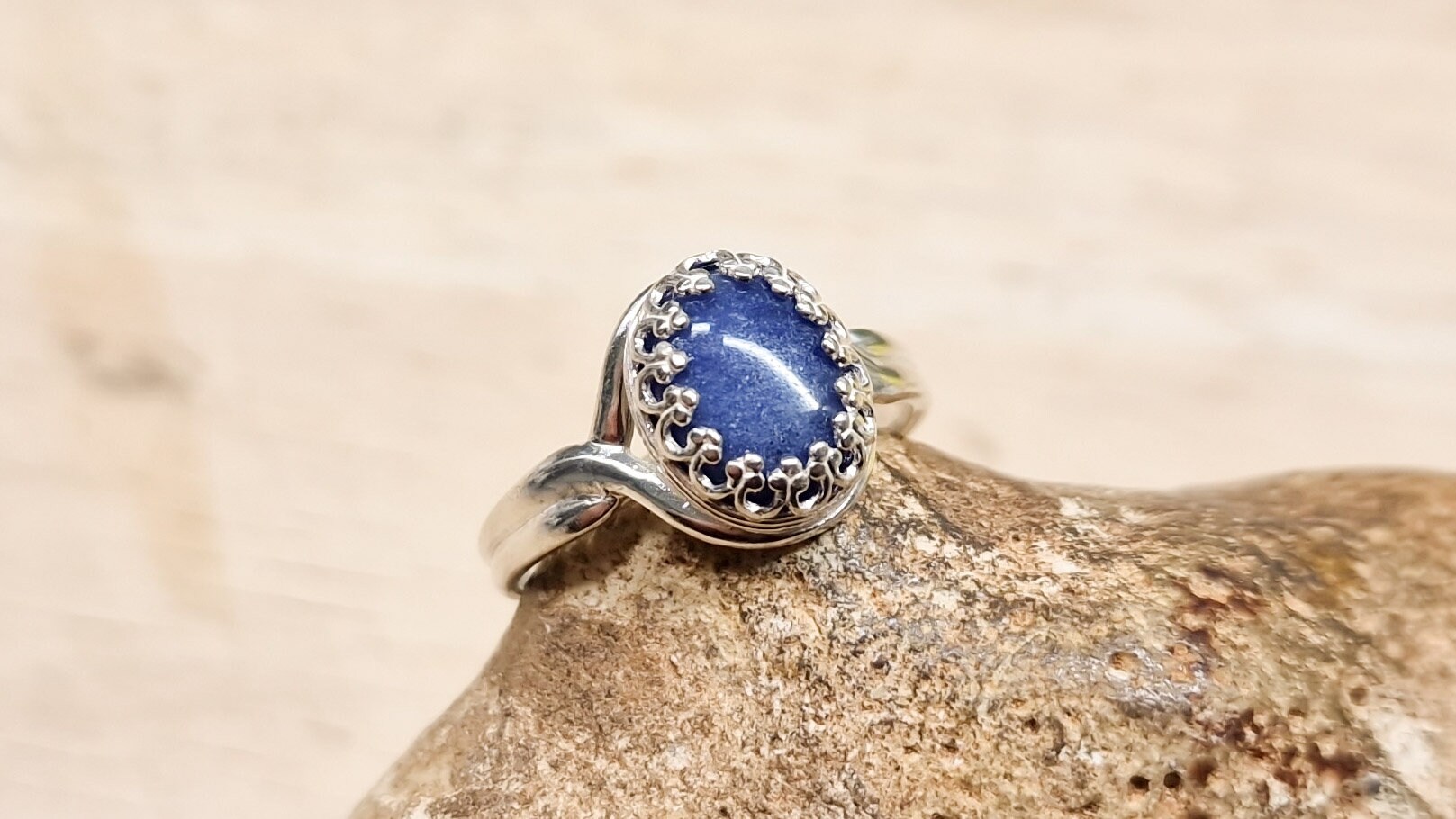 Sodalite Adjustable Ring. 925 Sterling Silver. Reiki Jewelry Uk. Women's 10x8mm Blue Semi Precious Stone Ring Sodalite Adjustable Ring. 925 Sterling Silver. Reiki Jewelry Uk. Women's 10x8mm Blue Semi Precious Stone Ring